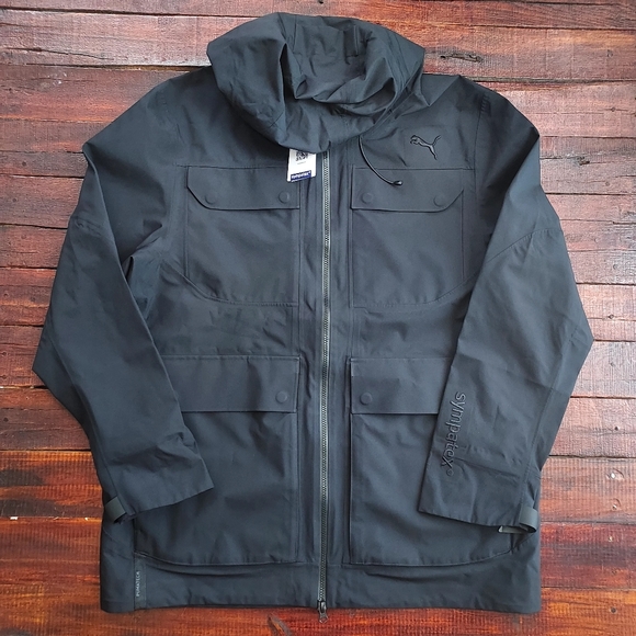 Puma Tech PT Sympatex Full Zip Long Hooded Waterproof Jacket Large NWT - Picture 1 of 16